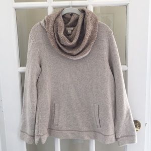 J crew funnel neck sweatshirt